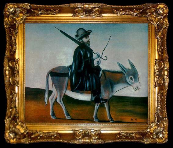 framed  Niko Pirosmanashvili Healer on a Donkey, ta009-2